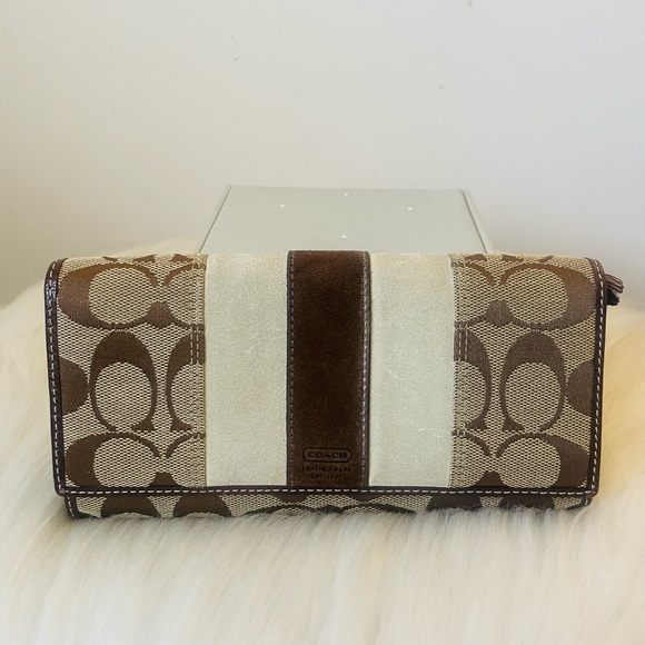 Coach Handbags - VINTAGE Coach Jacquard Logo Wallet